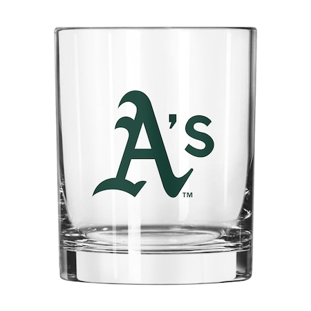 Logo Brands Oakland Athletics 14oz Gameday Rocks Glass 521-G14R-1